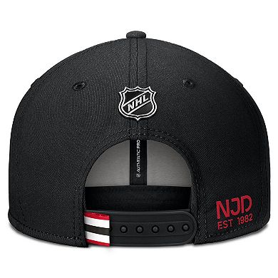 Men's Fanatics Black New Jersey Devils Authentic Pro Prime Snapback Hat
