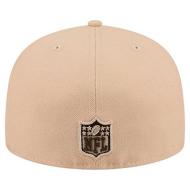 Men's New Era Tan Tennessee Titans Candied Pecan 59FIFTY Fitted Hat