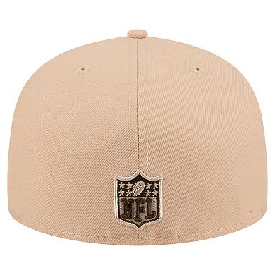 Men's New Era Tan Atlanta Falcons Candied Pecan 59FIFTY Fitted Hat