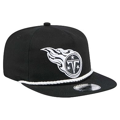 Men's New Era Black Tennessee Titans B-Dub Golfer Snapback Hat