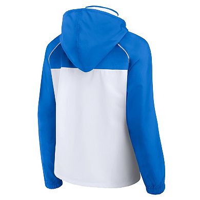 Women's Fanatics White Detroit Lions Full-Zip Anorak Hoodie Jacket