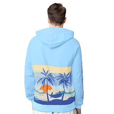 Men's Margaritaville Blue New York Rangers Island Dream Peached Pullover Hoodie