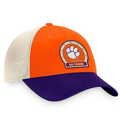 Men's Top of the World Orange Clemson Tigers Refined Trucker Adjustable Hat