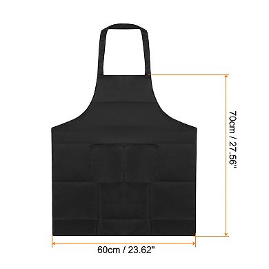 Kitchen Cooking Aprons Polyester Art Aprons Pottery Apron Artist Painting Apron with 2 Pockets