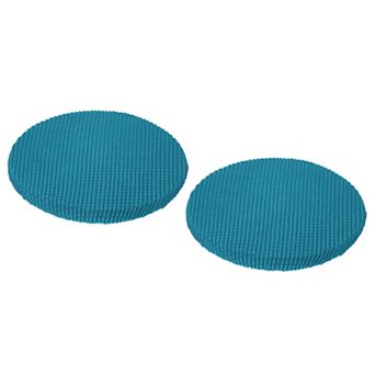 Round Bar Stool Covers 2 Pack, Round Chair Covers with Elastic Bands Dia.11"-16"