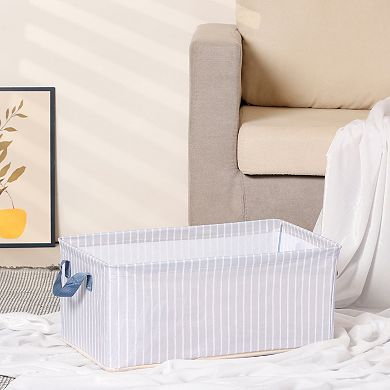 Storage Cube, Storage Bin with Handles for Shelves Closet, 1 Pack Sturdy Foldable Storage Basket