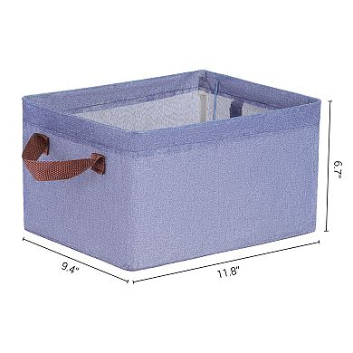 Storage Cube, Fabric Storage Bin with Handles for Shelves Closet, 1 Pack Collapsible Storage Basket