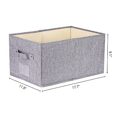 Storage Cube, Fabric Storage Bin with Handles for Shelves Closet, 1 Pack Foldable Storage Basket