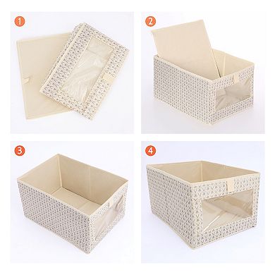 Storage Cube, Fabric Storage Bin for Shelves Closet, 1 Pack Collapsible Storage Basket