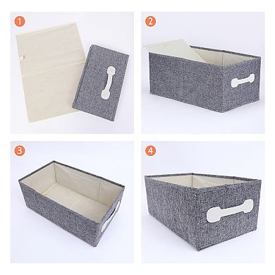 Storage Cube, Fabric Storage Bin with Handles for Shelves, 1 Pack Collapsible Storage Basket