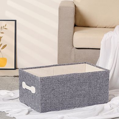 Storage Cube, Fabric Storage Bin with Handles for Shelves, 1 Pack Collapsible Storage Basket