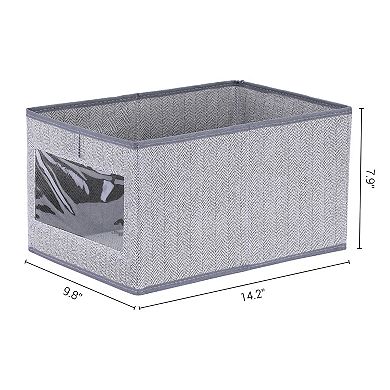 Storage Cube, Storage Bin with Handles for Shelves Closet, 1 Pack Foldable Storage Basket