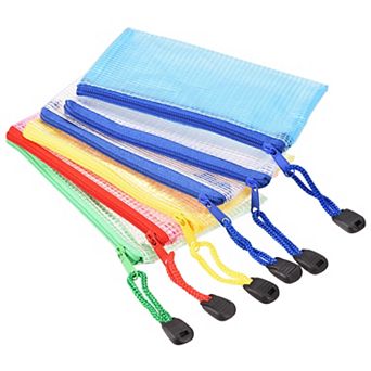 A6 Size Document File Bill Pouch Folders for Office Home Supply, Assorted Colors Pack of 6