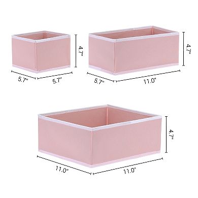 Storage Cube Set of 6, Storage Bin for Shelves Closet, Collapsible Storage Basket