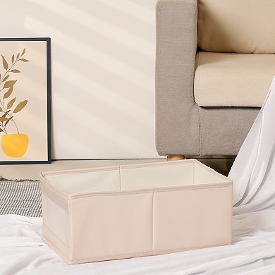 Storage Cube, Decorative Storage Bin with Handles for Shelves Closet, 1 Pack Foldable Storage Basket