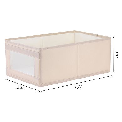 Storage Cube, Decorative Storage Bin with Handles for Shelves Closet, 1 Pack Foldable Storage Basket