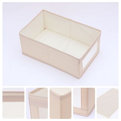Storage Cube, Decorative Storage Bin with Handles for Shelves Closet, 1 Pack Foldable Storage Basket