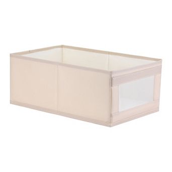 Storage Cube, Decorative Storage Bin with Handles for Shelves Closet, 1 Pack Foldable Storage Basket