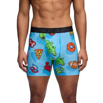 Men's Under Armour 6 in Performance Tech Mesh Graphic Boxer Brief