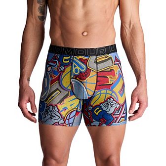Men's Under Armour 6 in Performance Tech Mesh Graphic Boxer Brief