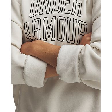 Women's Under Armour Rival Fleece Varsity Oversized Crew