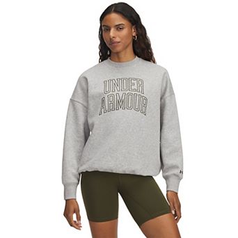 Women's Under Armour Rival Fleece Varsity Oversized Crew
