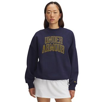 Women's Under Armour Rival Fleece Varsity Oversized Crew