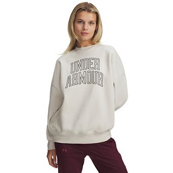 Women's Under Armour Rival Fleece Varsity Oversized Crew