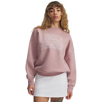 Women's Under Armour Rival Fleece Varsity Oversized Crew