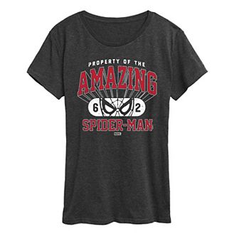 Women's Marvel Spider-Man Property of the Amazing Spider-Man Graphic Tee