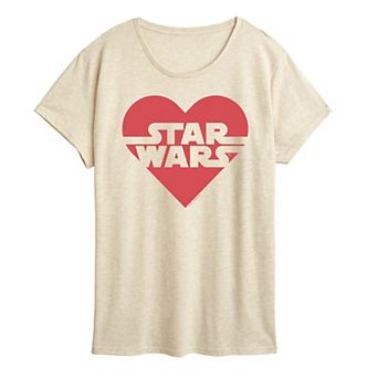 Women's Star Wars Heart Logo Graphic Tee