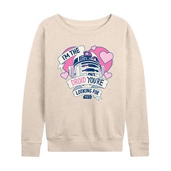 Women's Star Wars R2-D2 I'm The Droid You're Looking For French Terry Long Sleeve Tee