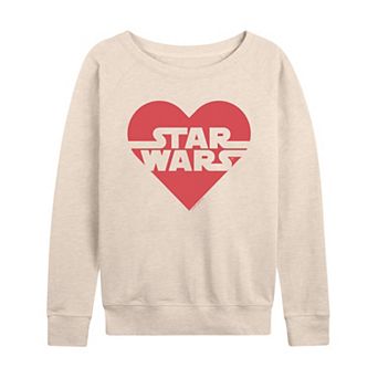 Women's Star Wars Heart Logo French Terry Long Sleeve Tee