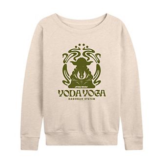 Women's Star Wars Yoda Yoga French Terry Long Sleeve Tee