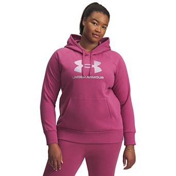 Plus Size Under Armour Rival Fleece Shimmer Hoodie