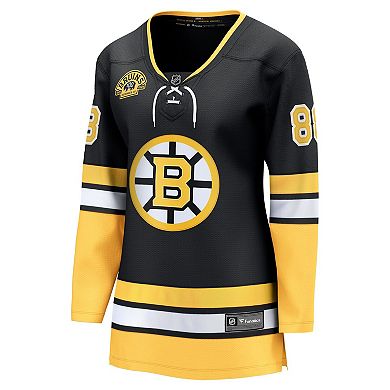 Women's Fanatics David Pastrnak Black Boston Bruins 100th Anniversary Breakaway Jersey