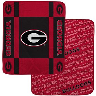 Pegasus Georgia Bulldogs 60�۝ x 70�۝ Reverse Block Double-Sided Ultra Cozy Blanket