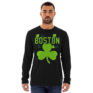 Men's New Era Black Boston Celtics 2024/25 City Edition Long Sleeve T-Shirt