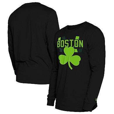 Men's New Era Black Boston Celtics 2024/25 City Edition Long Sleeve T-Shirt