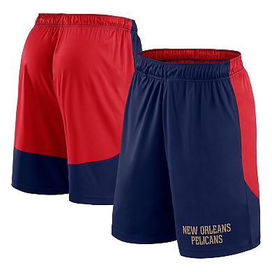 Men's Logo Athletic Navy New Orleans Pelicans Launch Performance Shorts