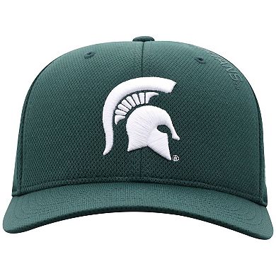 Men's Top of the World Green Michigan State Spartans Reflex 2.0 Flex Hat