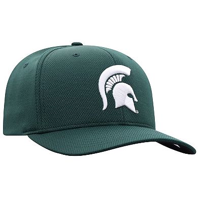 Men's Top of the World Green Michigan State Spartans Reflex 2.0 Flex Hat