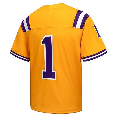 Youth Nike #1 Gold LSU Tigers Alternate Game Jersey