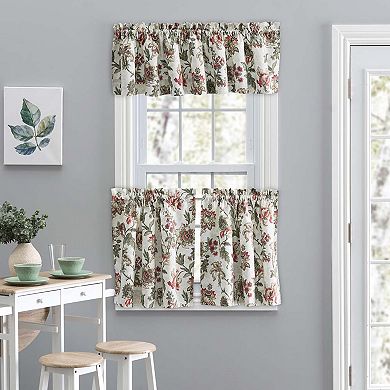 Madison Excellent Floral Design Printed Tailored Classic Tier 1.5" Rod Pocket