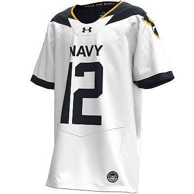 Youth Under Armour White Navy Midshipmen 2024 Rivalry Replica Jersey