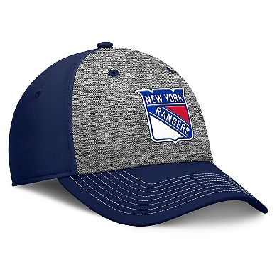 Men's Fanatics Gray/Navy New York Rangers Fundamental Top Shelf 2-Tone Flex Hat