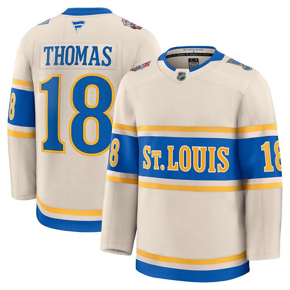 Men's Fanatics Robert Thomas Cream St. Louis Blues 2025 NHL Winter