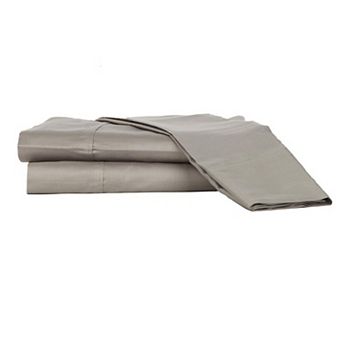 Castle Hill London 310 Thread Count Cotton Sateen Sheet Set Deep Pocket - Queen, Gray