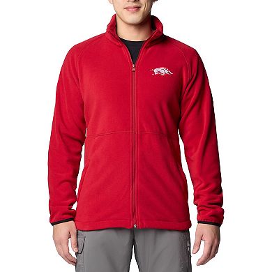 Men's Columbia Cardinal Arkansas Razorbacks Flanker IV Fleece Raglan Full-Zip Jacket
