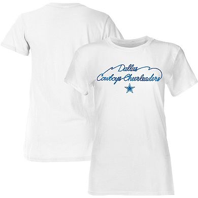 Women's White Dallas Cowboys Thunderstruck Foil T-Shirt
